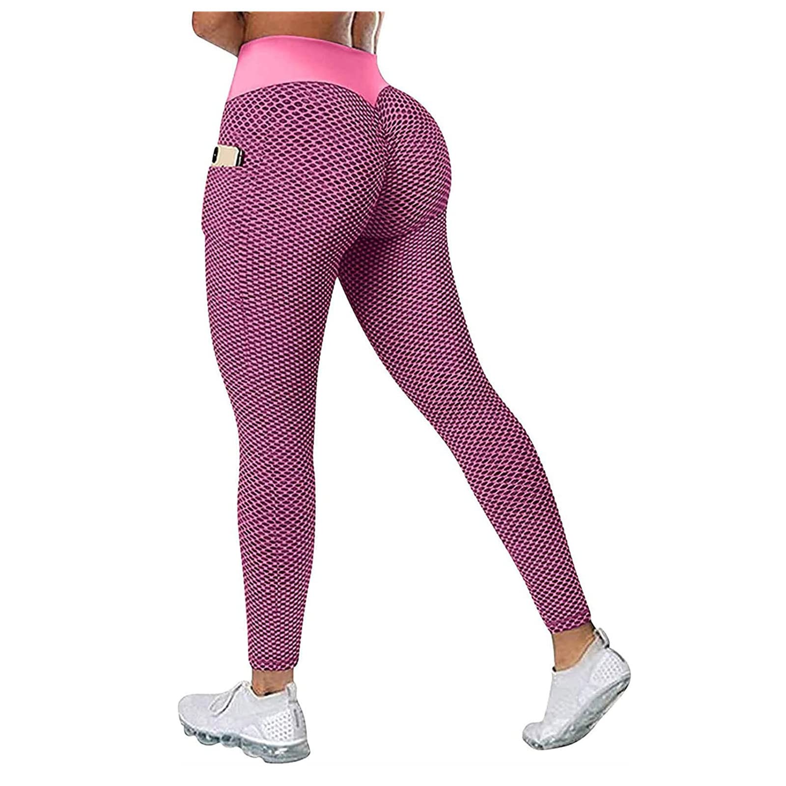 Ladmiple 2-Pack Women's High Waisted Leggings - Tummy Control & Butt Lifting Yoga Pants with Pockets for Workout, Gym, Running & Everyday Wear