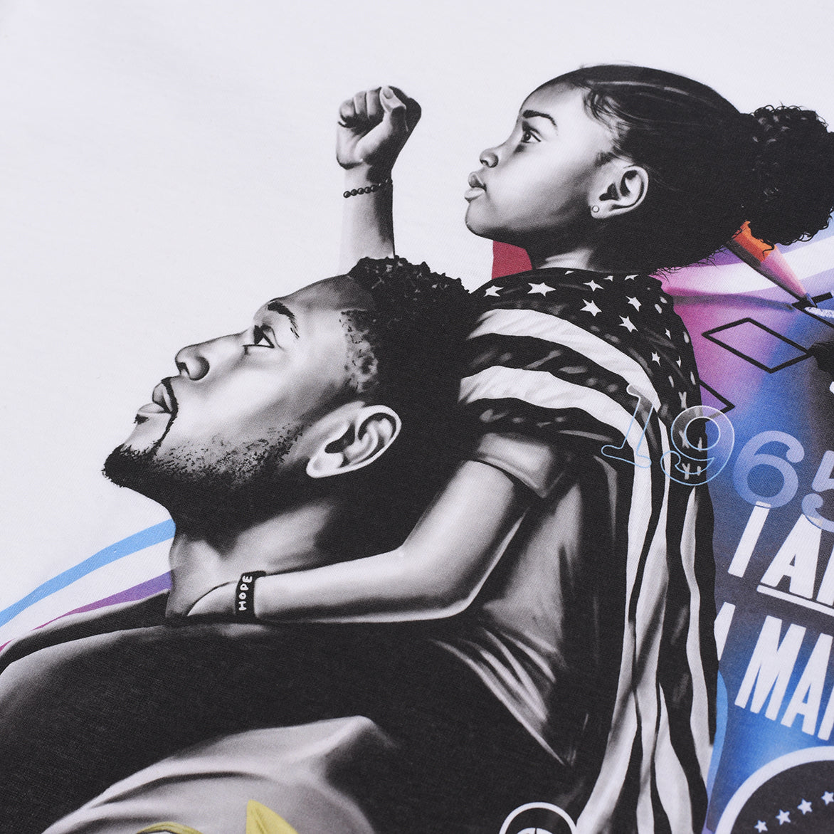 Chuck Styles Vote Our Future Mural Graphic Tee - White | Vintage Political Statement T-Shirt for Men & Women | Perfect for Protests, Rallies & Casual Streetwear