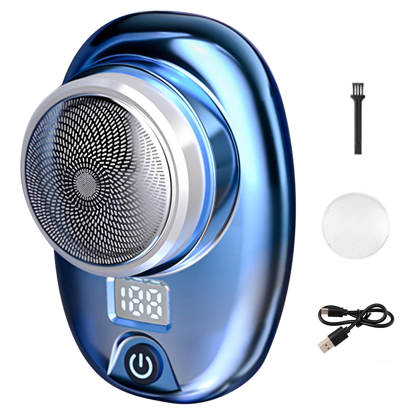 Upgraded Mini Electric Razor for Men - Portable USB Rechargeable Waterproof Shaver with One-Button Operation | Perfect for Travel, Gym & Daily Grooming