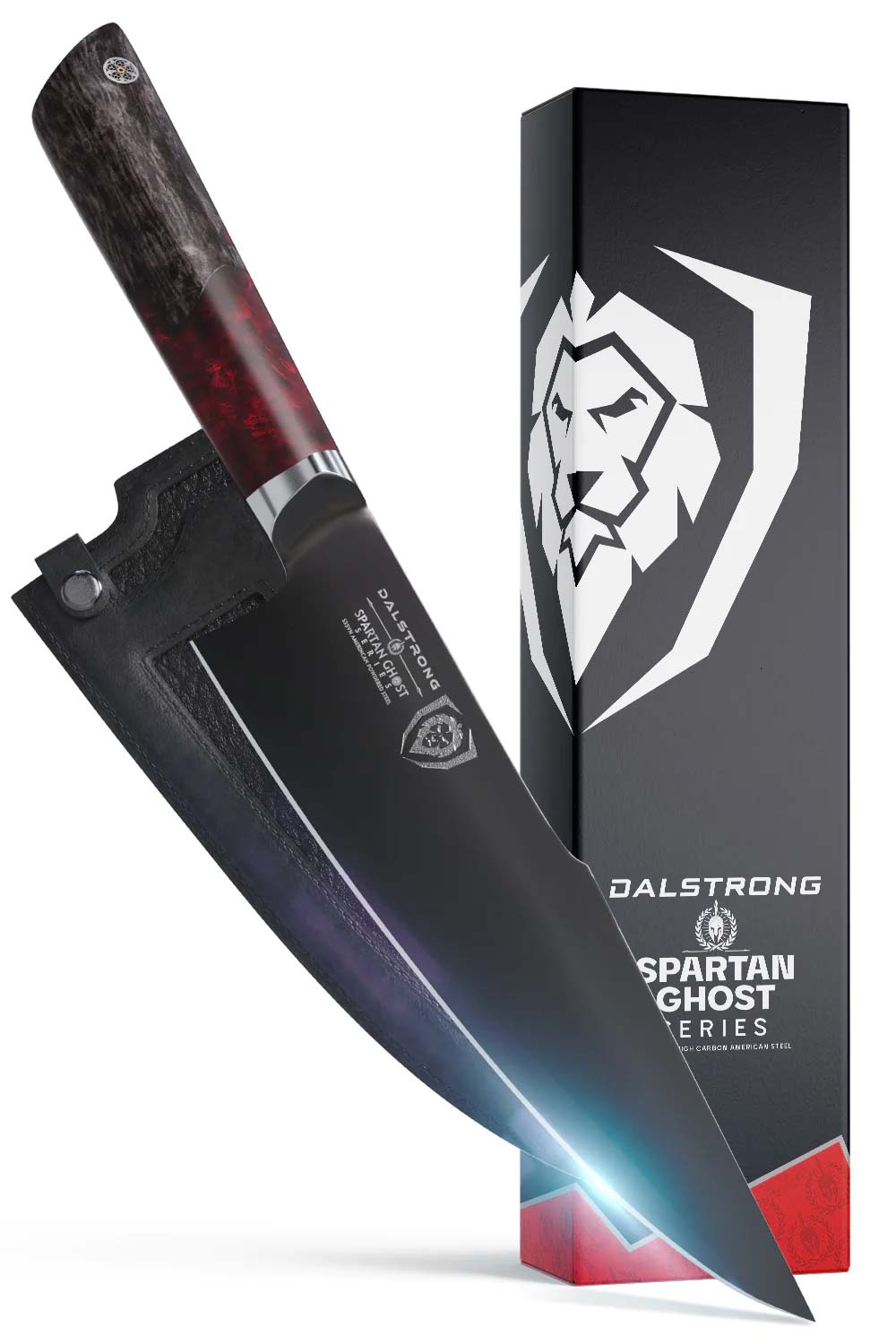 Premium 8-Inch Chef's Knife - Spartan Ghost Series by Dalstrong | High-Carbon German Steel | Razor Sharp Blade for Professional Cooking, Meat Cutting & Vegetable Chopping | Perfect for Home Chefs & Culinary Enthusiasts