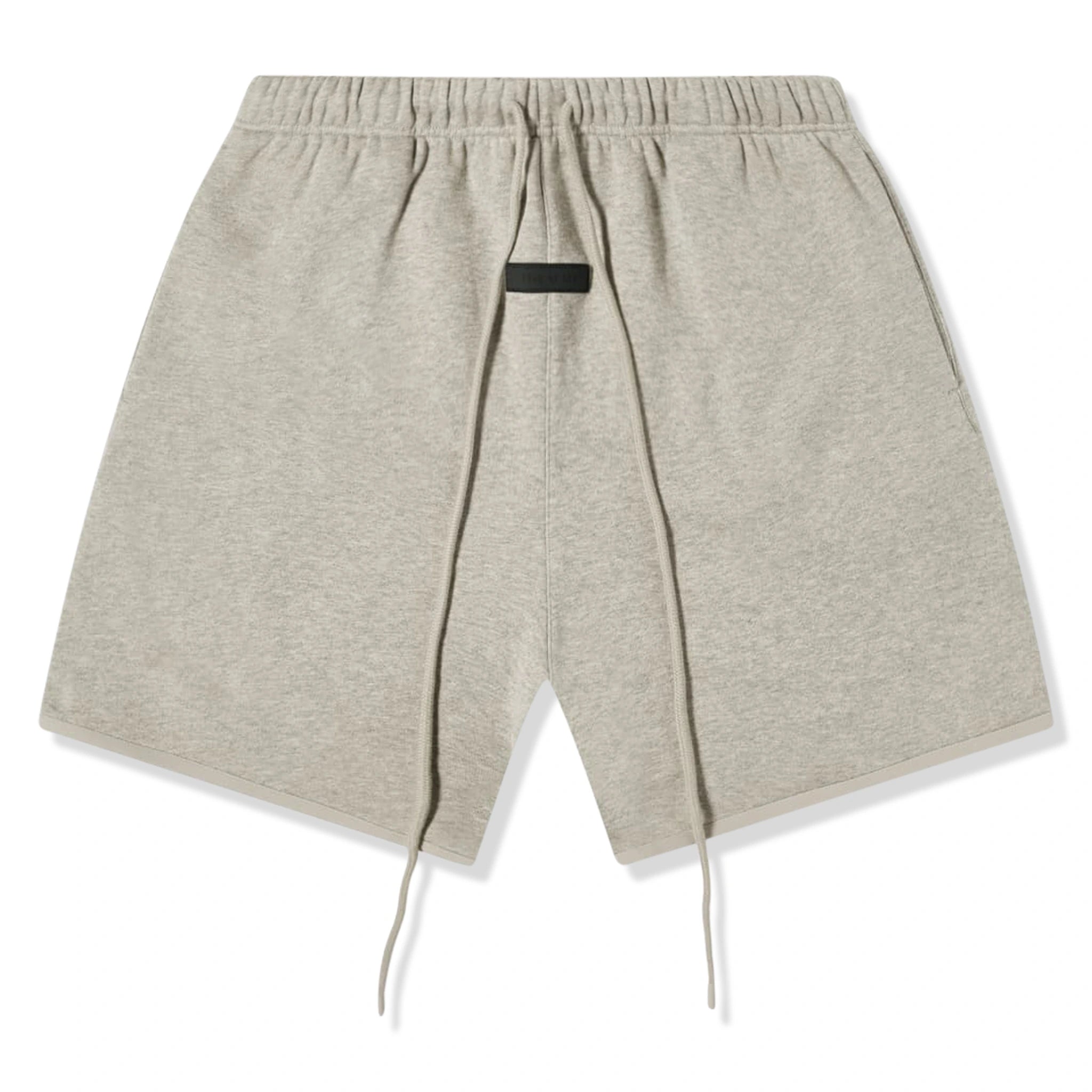 Fear of God Essentials Dark Heather Oatmeal Shorts for Men | FW23 Collection | Casual Summer Wear & Gym Shorts | Comfortable Streetwear Fashion