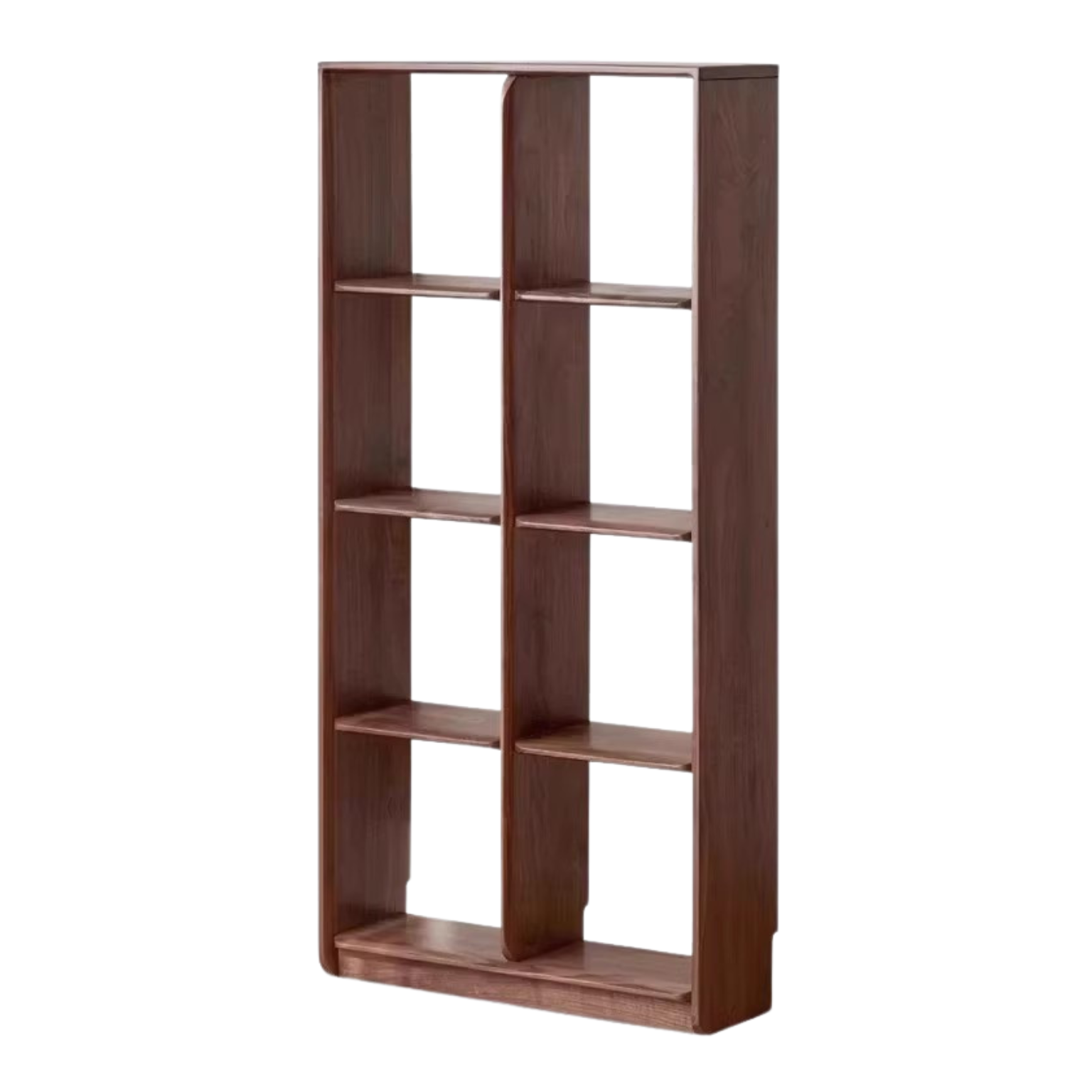 27.6x9.1x56.3 inch / 70x23x143 сm / Rich Dark Walnut color / Bookcase