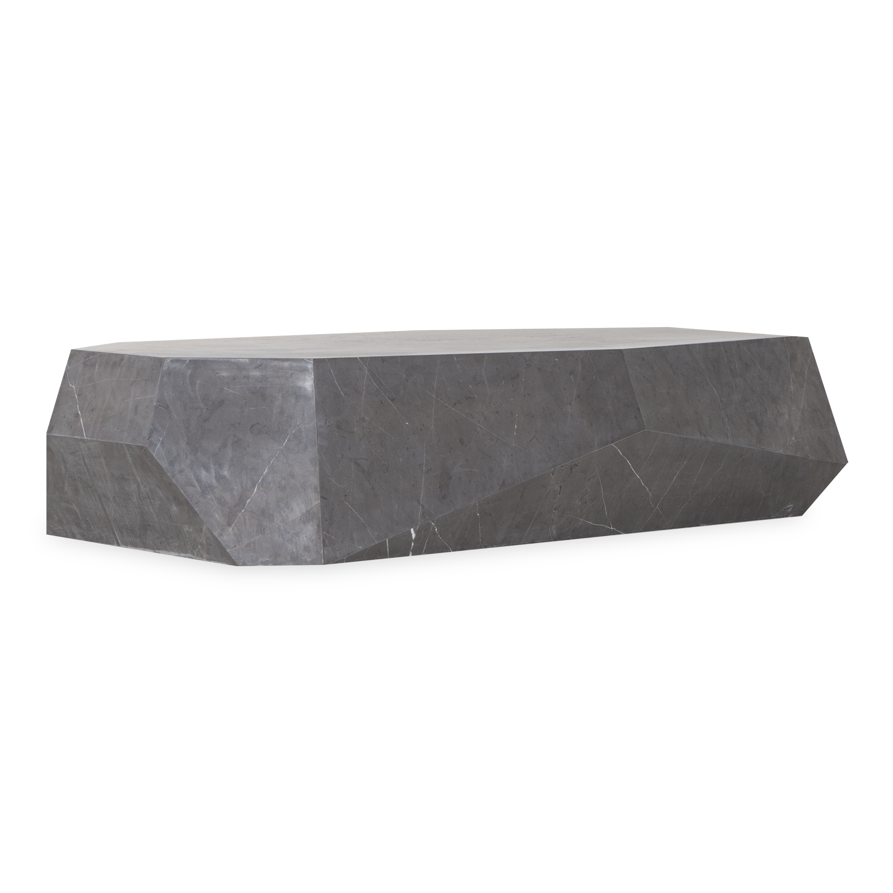 Modern Minimalist Glass Top Mineral Coffee Table - Stylish Living Room Centerpiece for Home Decor & Entertaining