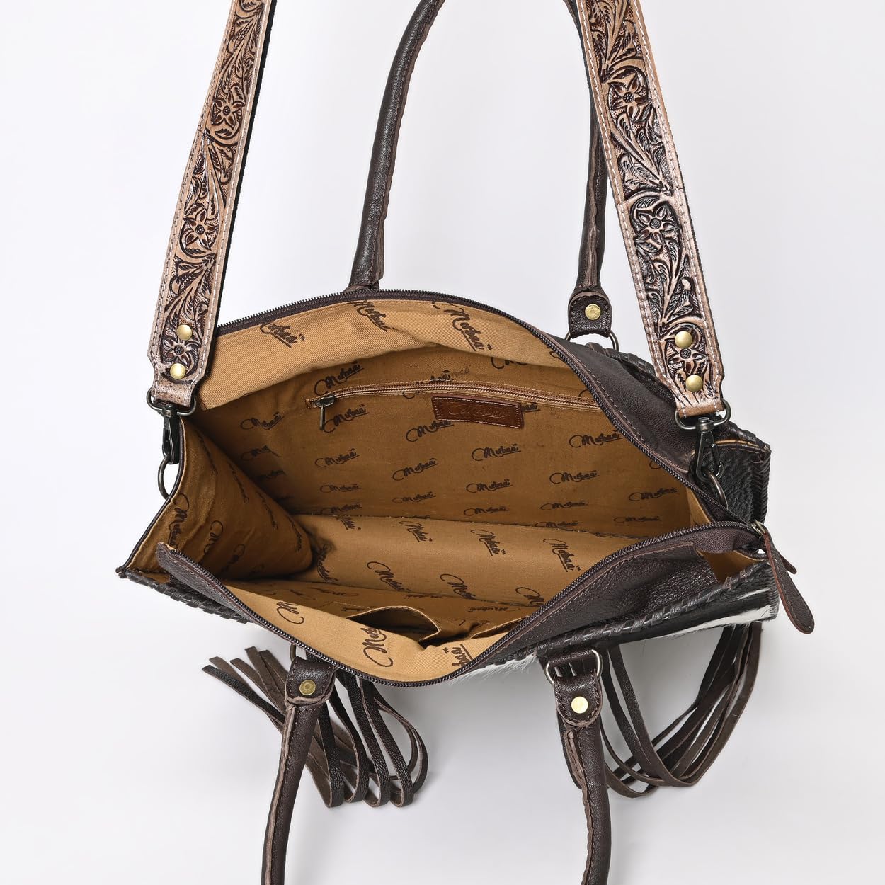 Women's Genuine Cowhide Leather Handbag with Adjustable & Detachable Strap - Stylish Crossbody Purse & Shoulder Bag for Work, Travel & Everyday Use
