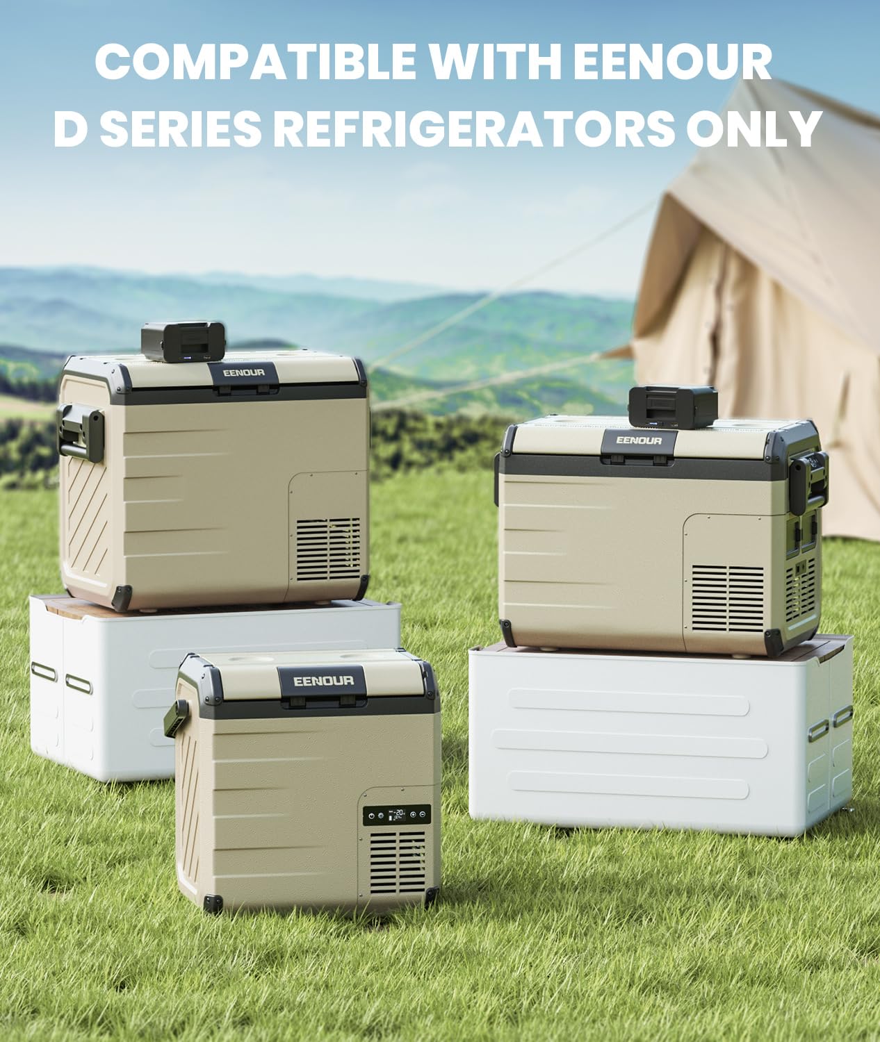 EENOUR DB01 171Wh/15600mAh Portable Power Bank - Compatible with D-Series Refrigerators | Backup Battery for Camping, RV Trips & Outdoor Adventures (Charger Not Included)
