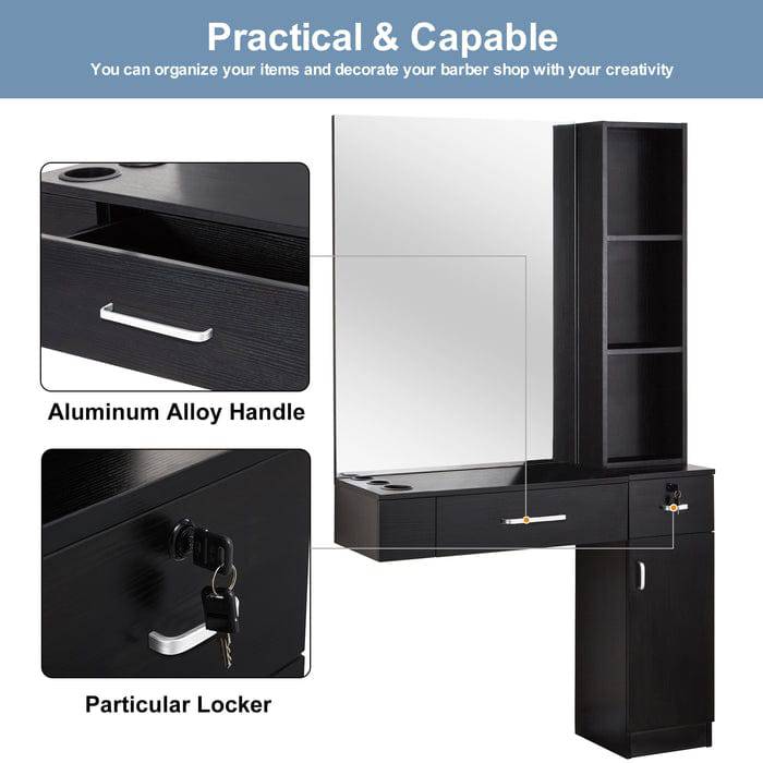 Stylish Wall Mounted Hair Dryer Holder & Organizer - Perfect for Bathroom, Salon, and Home Vanity Styling Station