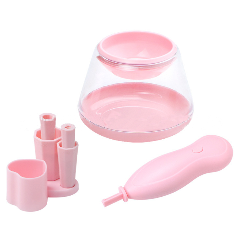Electric Makeup Brush Cleaner Set - Professional Automatic Cosmetic Brush Washer with Drying Stand - Perfect for Home & Salon Use - Great Gift for Makeup Lovers