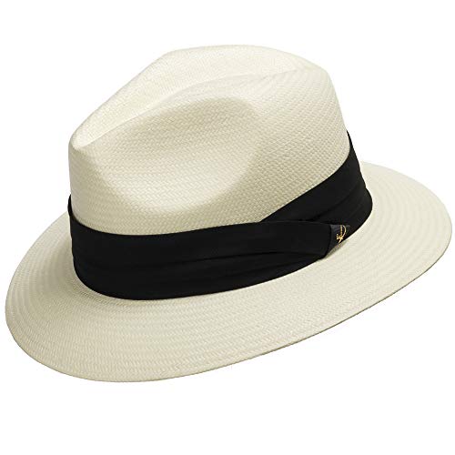 Ivory Straw With Black Hatband
