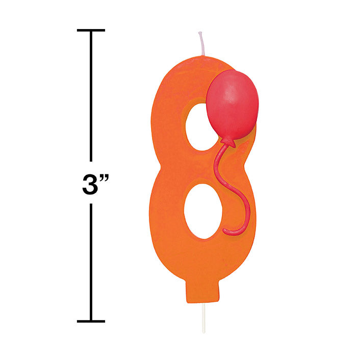 8 Inch Balloon Shaped Candles for Birthday Parties, Weddings & Home Decor - Long Lasting Scented Candles