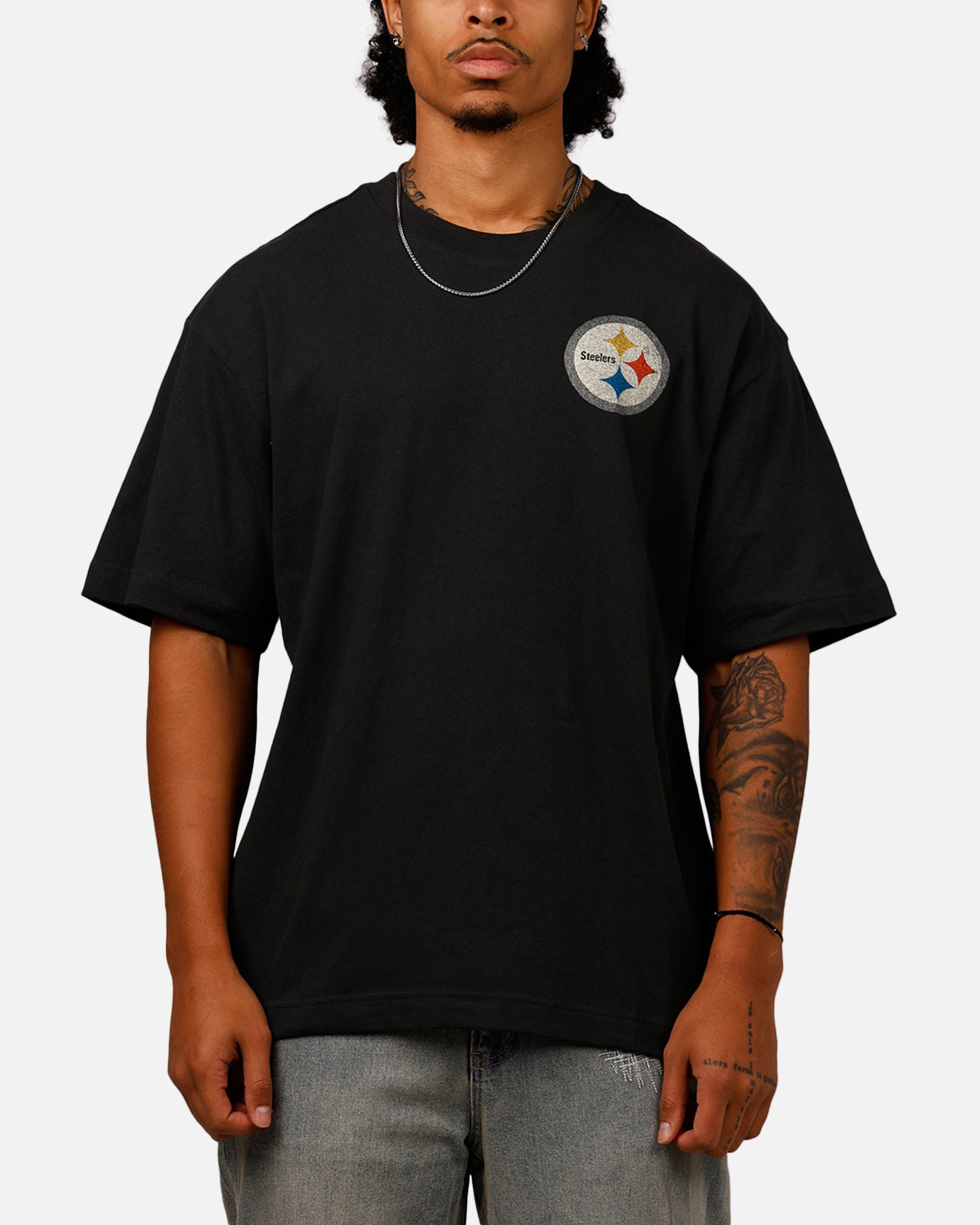 47 Brand Pittsburgh Steelers 'NFL Trophy Case' Premium Cotton T-Shirt - Black - Official NFL Licensed Apparel for Football Fans & Game Day Outfits