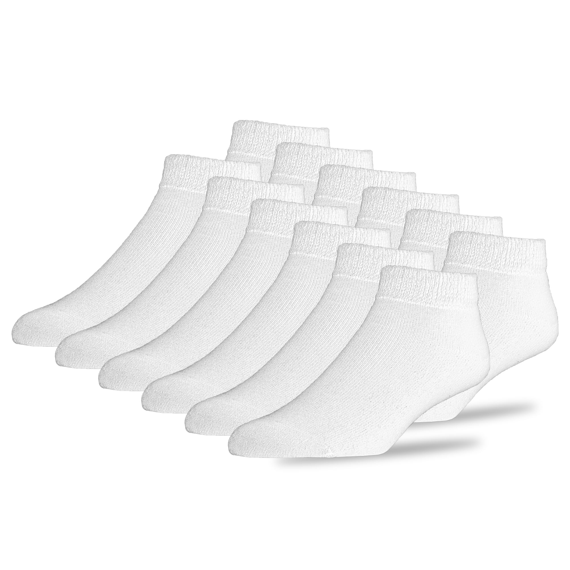Physicians Choice Diabetic Socks - Unisex Low Cut Socks for Men & Women with Diabetes - Comfortable Non-Binding Footwear for Daily Wear & Diabetic Care