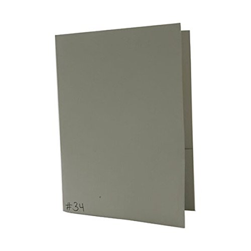 Premium Matte Cardstock Twin Pocket Folders - Beige - 100 Pack Bulk Office & School Supplies for Organizing Documents, Presentations & Homework