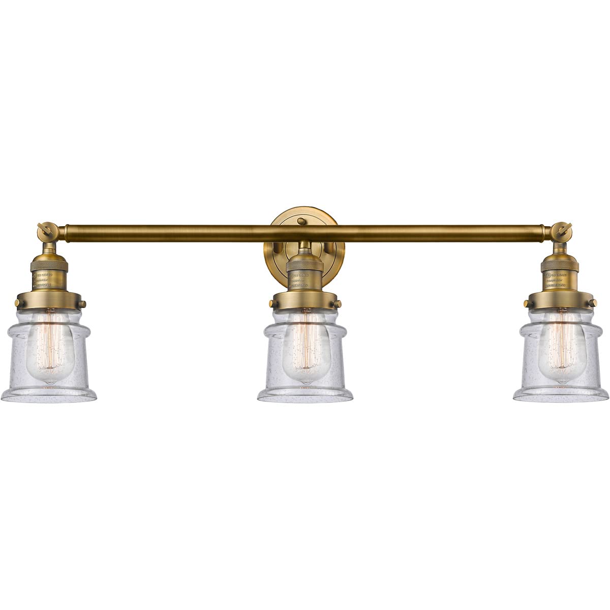 Franklin Restoration Collection 205-BB-G184S-LED Brushed Brass LED Bathroom Vanity Mirror - Perfect for Modern Bathrooms & Spa-Like Retreats