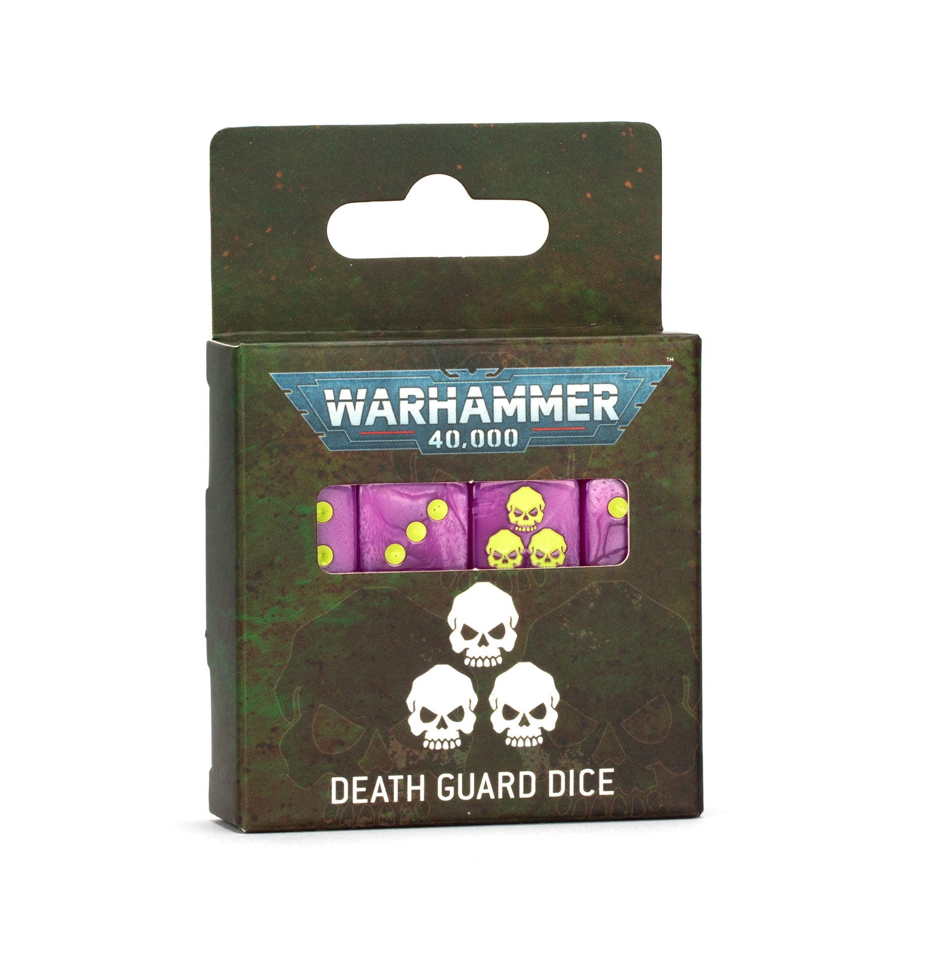 Death Guard Dice Set - 7-Piece Resin Dice for Warhammer 40K Tabletop Gaming | Perfect for Chaos Space Marine Players & Collectors | Use in RPGs, Board Games & Wargaming