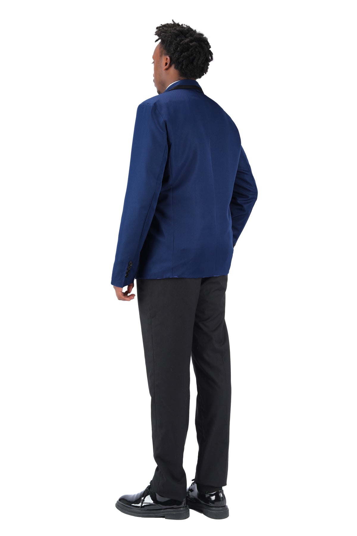 Men's Navy Blue Single Button Casual Blazer - Perfect for Office Wear, Business Meetings & Smart Casual Outfits