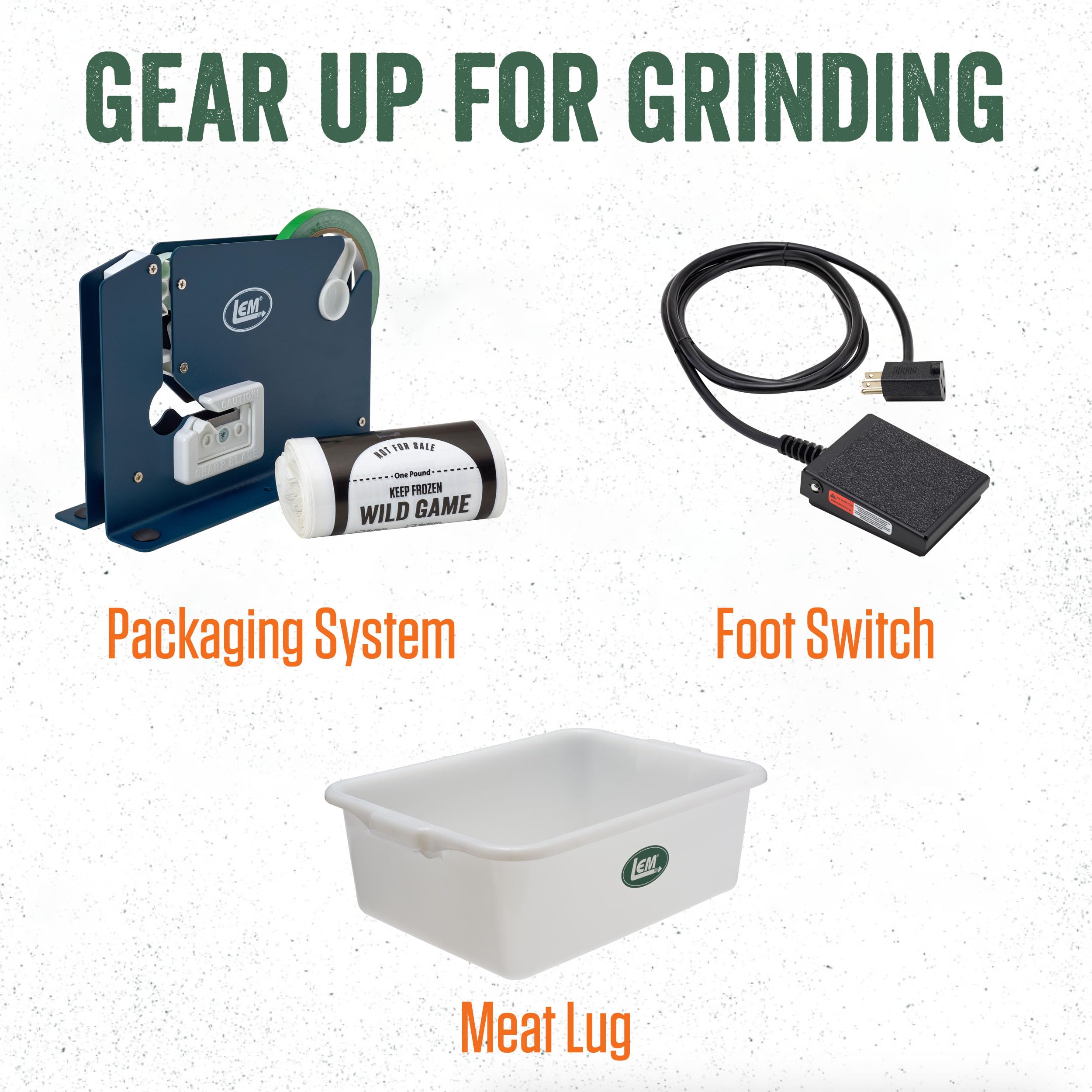 LEM Products BigBite #8 0.5HP Stainless Steel Electric Meat Grinder - Dual Grind Technology for Home Kitchen & Commercial Use - Perfect for Grinding Beef, Pork, Sausage & More