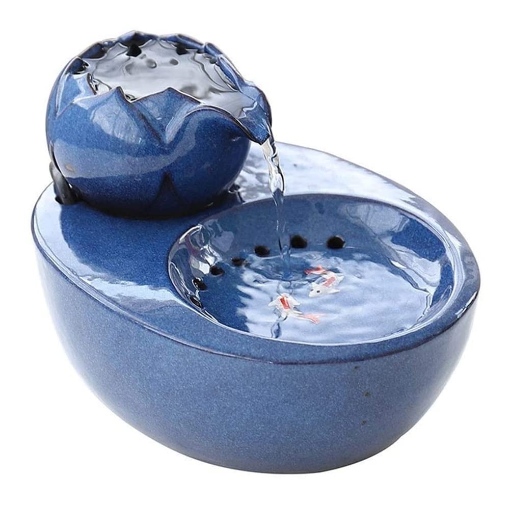 Automatic Pet Drinking Fountain with Circulation - Cat & Dog Water Dispenser with Flowing Water Basin - Perfect for Home, Office, or Travel Use