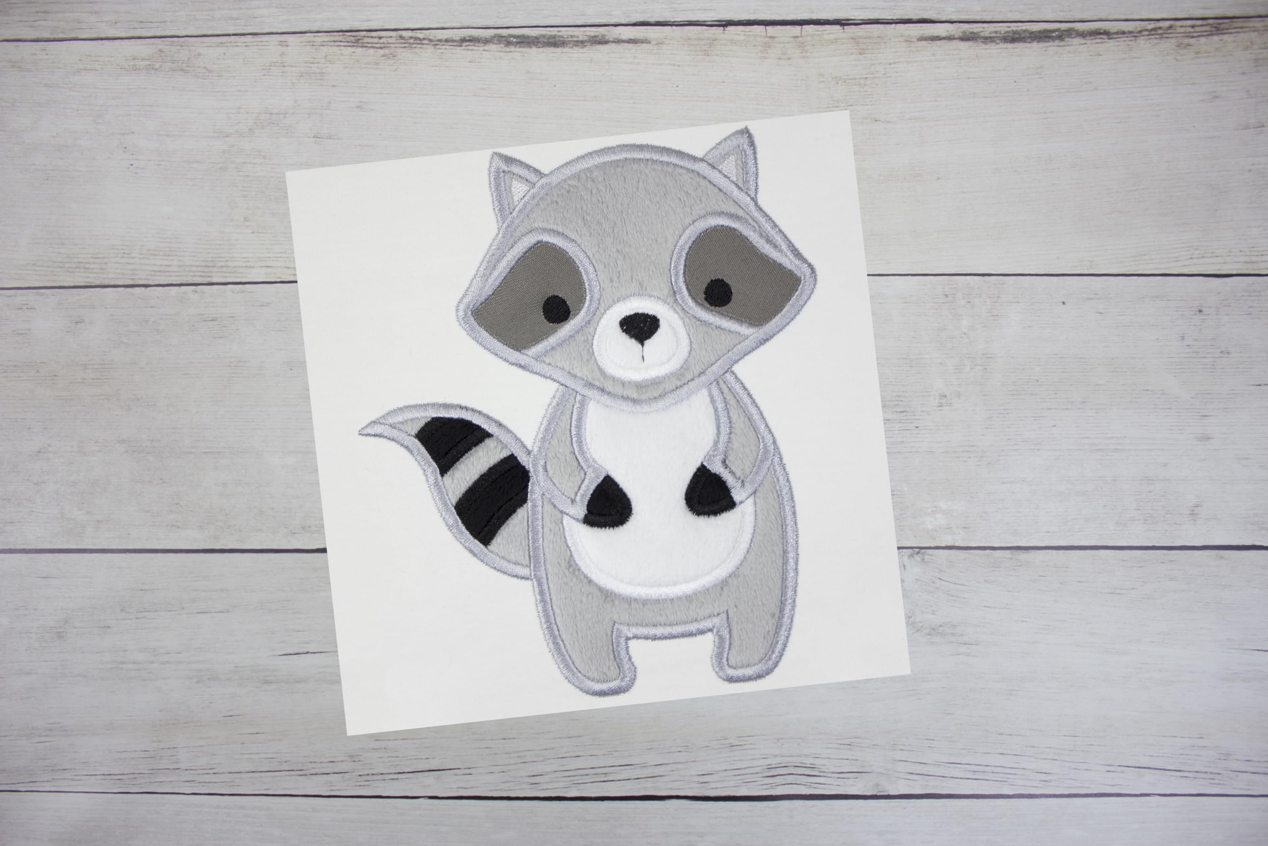 Woodland Raccoon Embroidered Patch - Sew On or Iron On Applique for Jackets, Backpacks & DIY Crafts | Durable Outdoor-Themed Decorative Patch