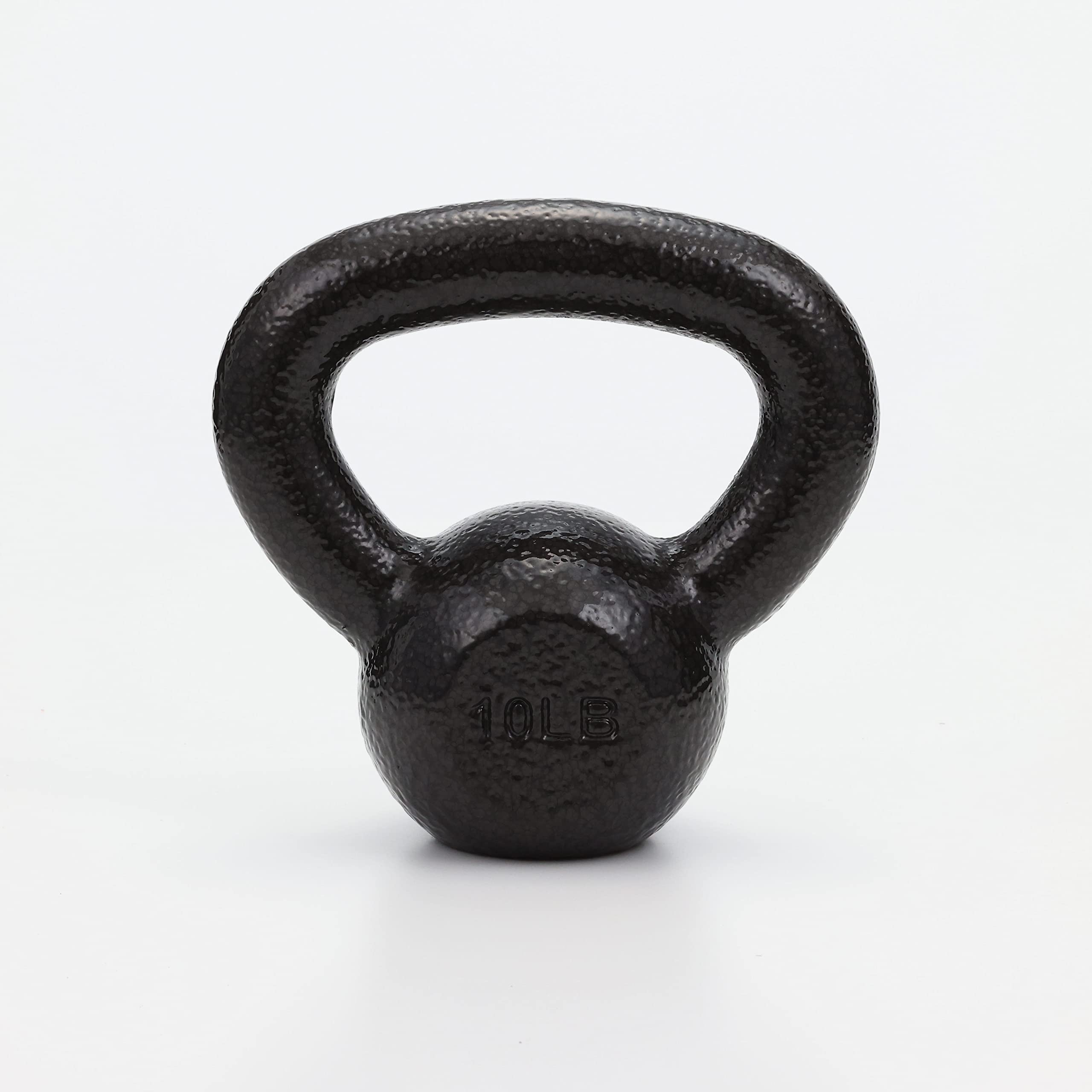 Amazon Basics Cast Iron Kettlebell - 10-50 lbs Weight Options for Home Gym, Strength Training & CrossFit Workouts | Durable Iron Construction for Fitness Enthusiasts & Beginners | Perfect for Full-Body Exercises, Muscle Building & Cardio Training