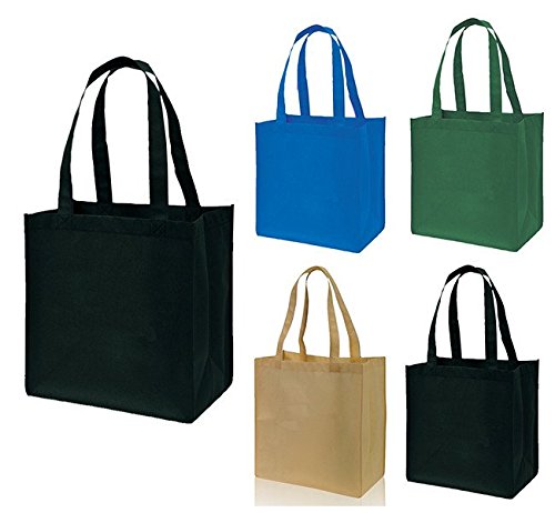 Eco-Friendly Reusable Non-Woven Tote Bags - Small Book Bags for School, Shopping & Travel | Perfect for Christmas Gifts, Arts & Crafts, Groceries & Daily Use