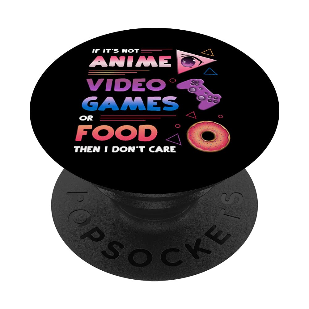 Anime PopSockets Swappable PopGrip for Men - Anime Video Games & Food Lover Gift - Perfect for Phone Cases, Gaming Controllers & Daily Use