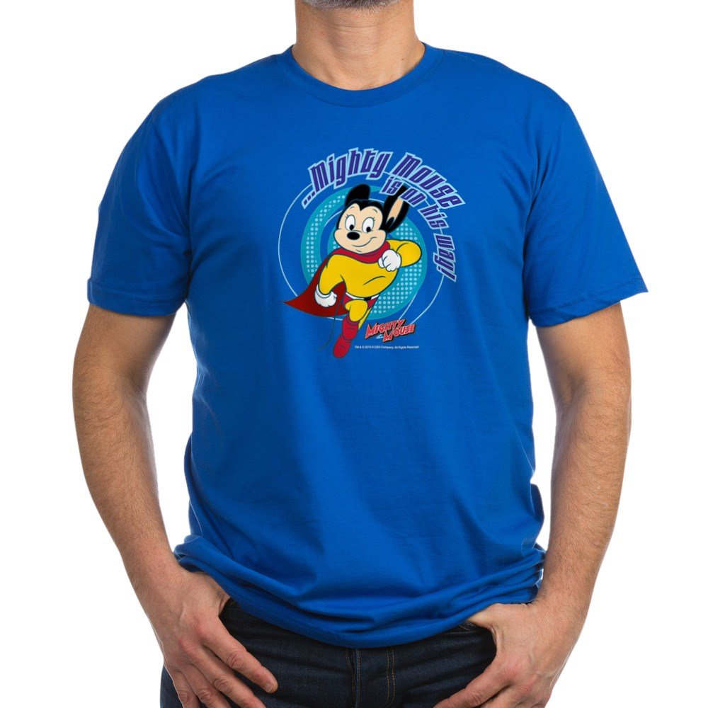 Mighty Mouse Graphic Men's Fitted T-Shirt | Semi-Fit Cotton Tee for Casual Wear & Gifts | Perfect for Comic Fans, Daily Outfits & Lounge Wear