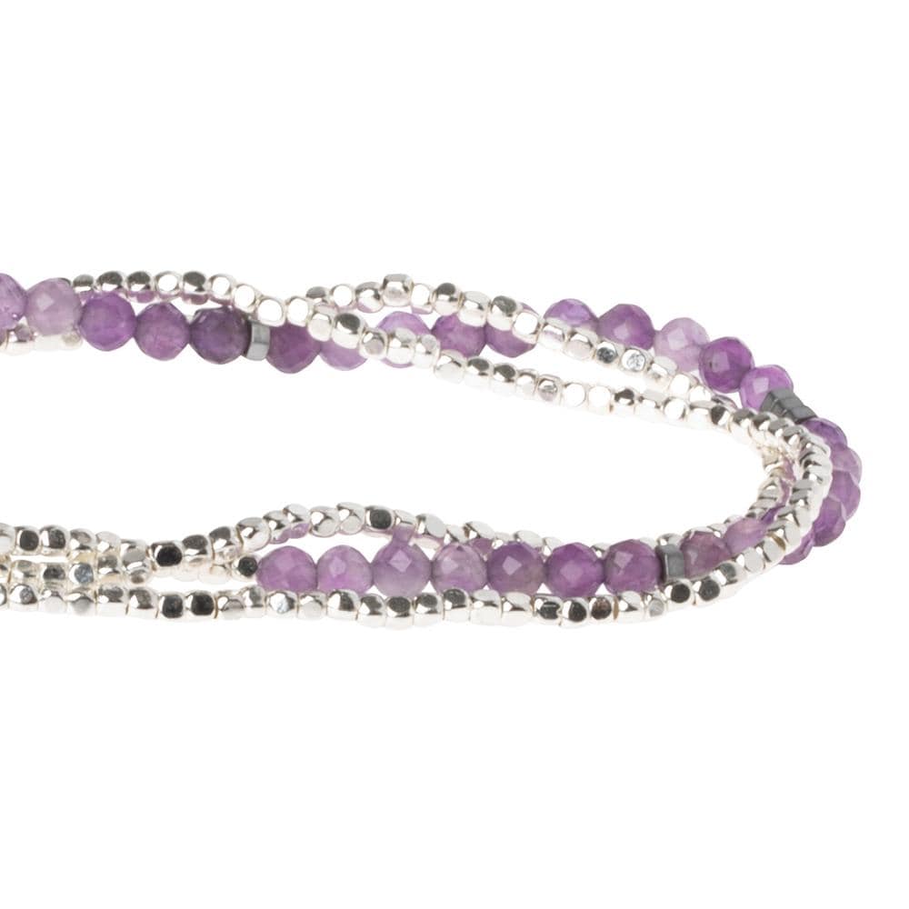 Elegant Amethyst Wrap Bracelet for Women - Adjustable Crystal Healing Jewelry for Meditation, Yoga & Spiritual Gifts