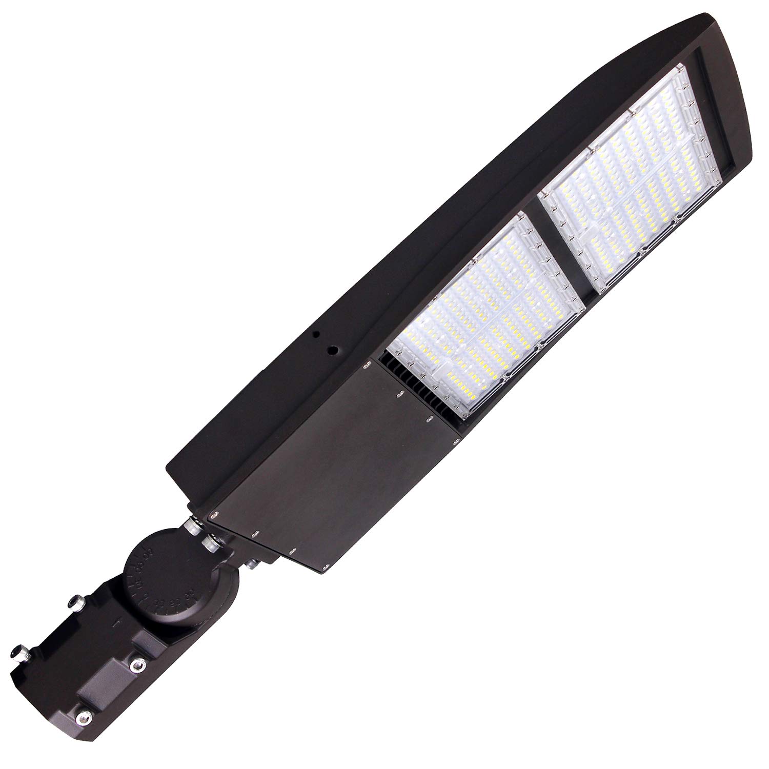 240W LED Parking Lot Lights - DLC & UL Certified, 5000K Daylight, 100-277V, 20KV Surge Protection, 1-10V Dimming (Equivalent to 600W-750W MH) - Slip Fitter Mount for Streets, Parking Areas & Commercial Outdoor Lighting