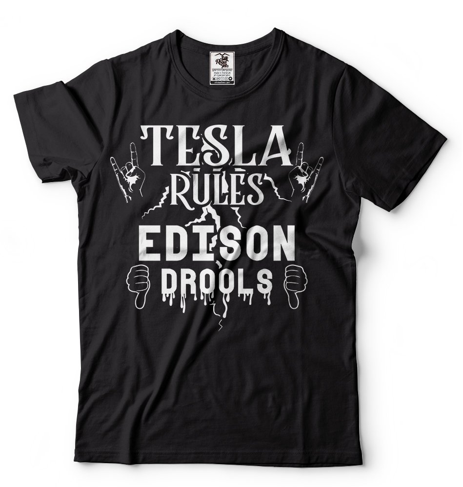 Nikola Tesla Inventor T-Shirt - Science & Technology Graphic Tee for Men & Women - Perfect for STEM Enthusiasts, Science Lovers & History Buffs
