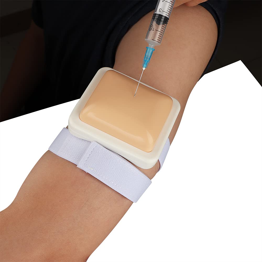 4 Pack Plastic Intramuscular Injection Pad - Nursing & Medical Student Training Practice Pads for IM Injection Practice - Perfect for Classroom, Clinical Skills Lab & Home Study