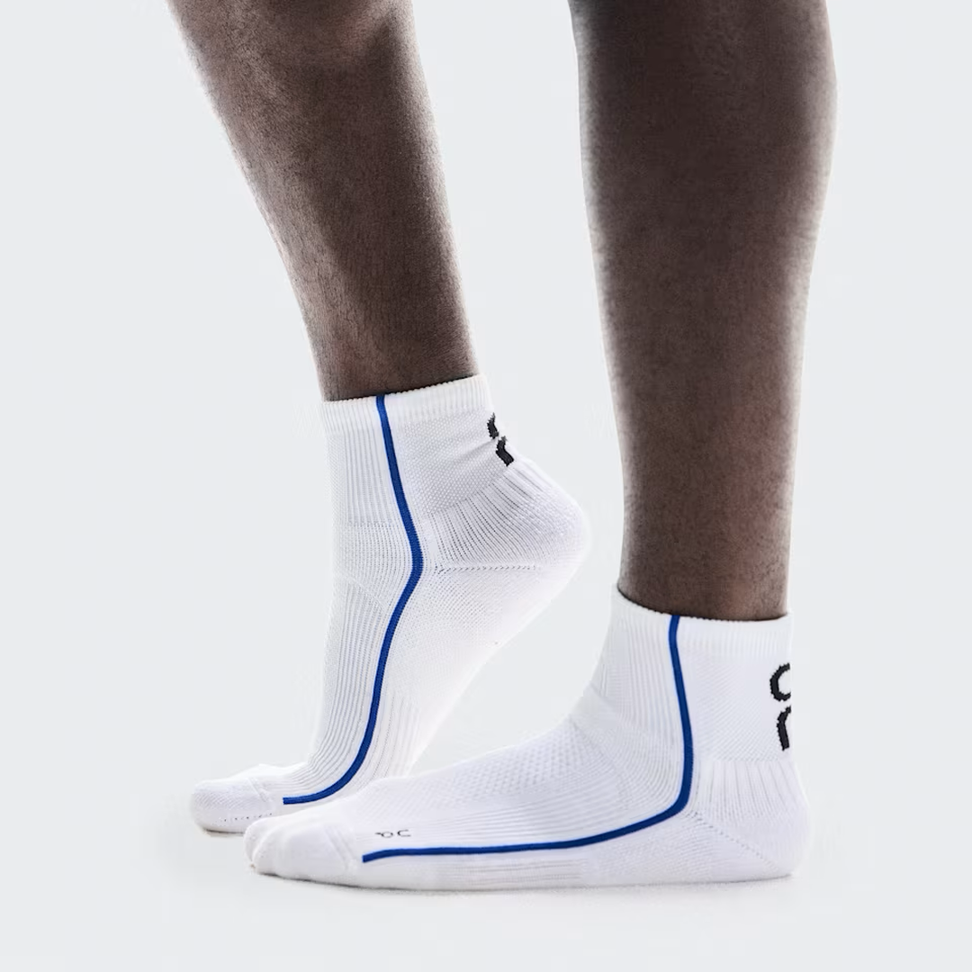 Unisex Mid-Cut Court Socks for Basketball, Tennis & Volleyball - Breathable Cushioned Athletic Socks for Sports & Casual Wear