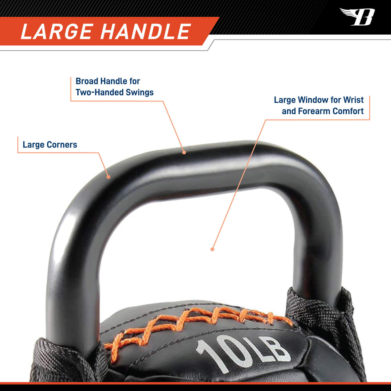 10lb Soft Kettlebell - Bionic Body BBKB 10 Retired - Perfect for Home Workouts, Cross Training & Physical Therapy
