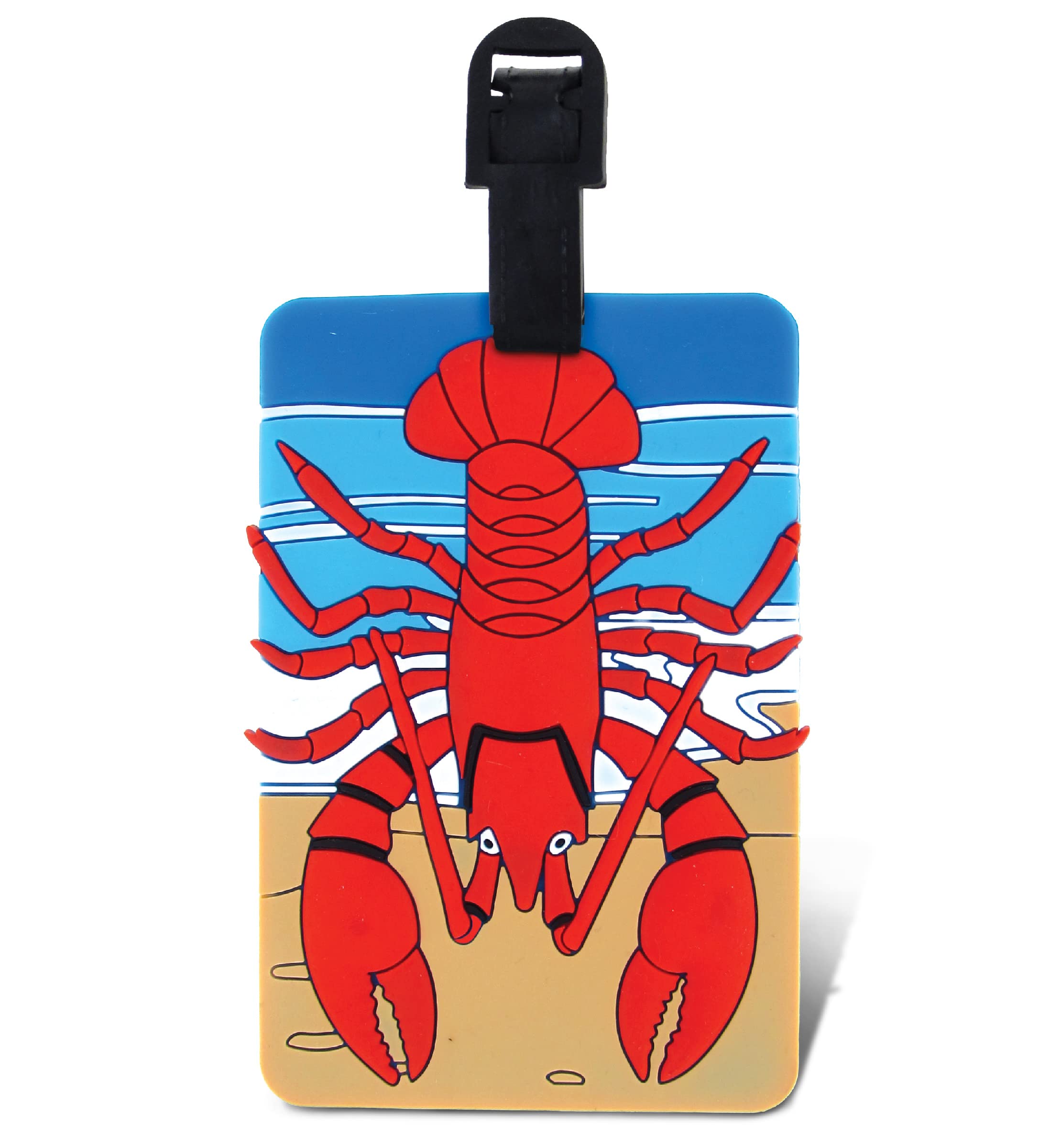 Puzzled Lobster Luggage Tag - Unique Fun Sea Life Animal Travel ID Tags for Suitcases, Backpacks & Sports Bags - Cute Ocean Themed Luggage Labels for Men & Women - Perfect for Vacation Trips, Cruise Travel & Airport Identification