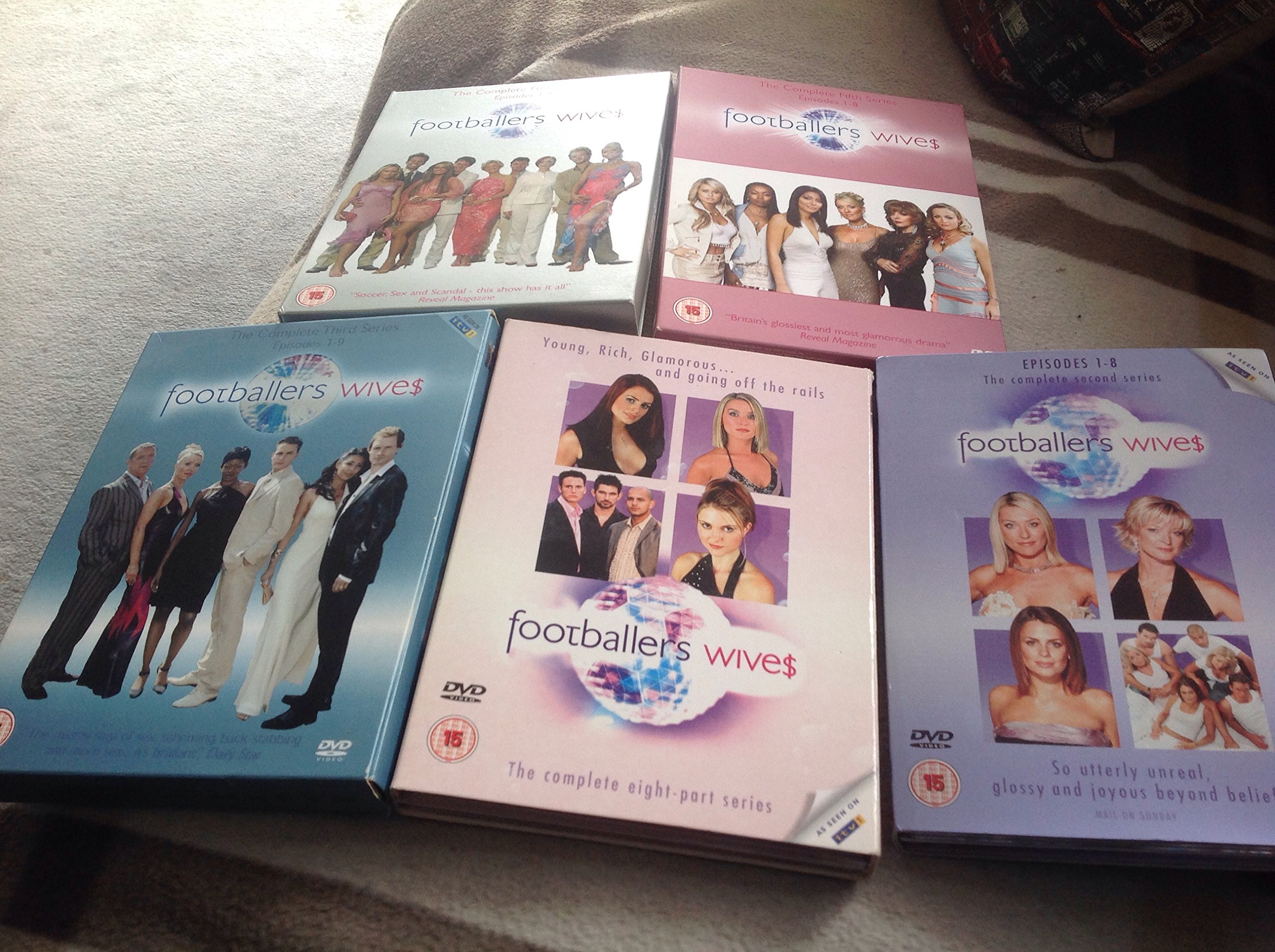 Footballer's Wives - Complete Series 1-5 DVD Box Set with Extra Time Seasons 1-2 | British Drama TV Show for Adults | Perfect for Binge-Watching & Gift Giving