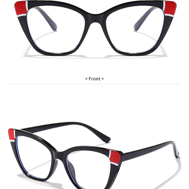 Stylish Cat Eye Glasses for Women - Trendy Retro Frames with UV Protection - Perfect for Office, Reading & Fashion Accessories