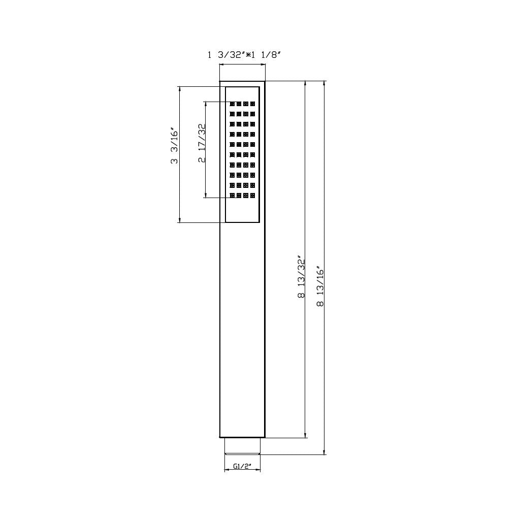 Devon 2-Way Shower System with Hand Shower & Wall Mount Column Set - 8 Inch Brass or Matte Black Finish | Perfect for Modern Bathroom Renovations & Spa-Like Shower Experience