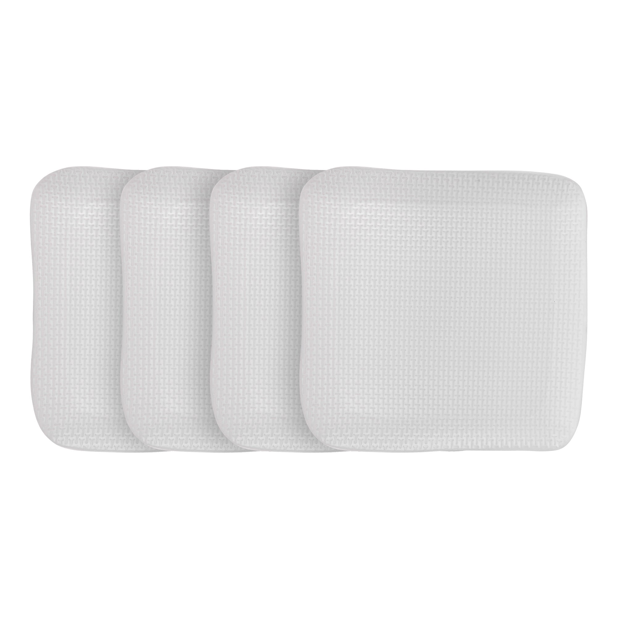 Olivia Stoneware Dinner Plate Set - White Ceramic Plates for Everyday Dining, Restaurant & Home Use