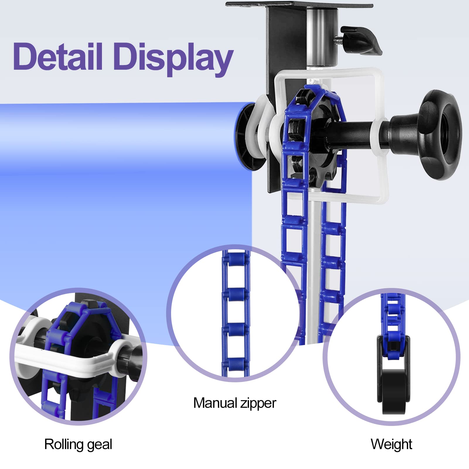 EMART Manual Photo Backdrop Roller System for Studio & Live Streaming