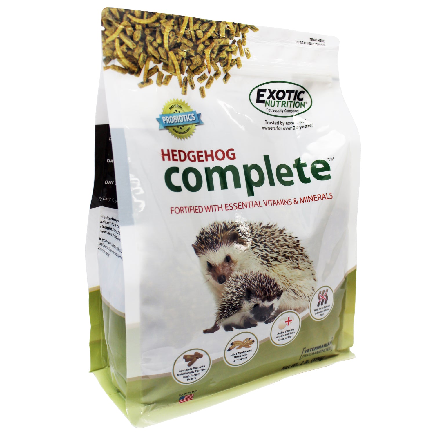 Premium Hedgehog Food - Complete Nutrition for Pet Hedgehogs - High Protein & Fiber Diet - Ideal for Daily Feeding & Hedgehog Health Care