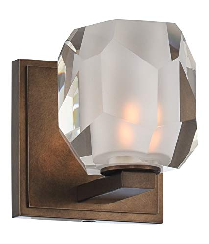 Regent 1-Light Vintage Bronze Bathroom Vanity Light Fixture - Perfect for Bathroom, Powder Room & Dressing Area Lighting