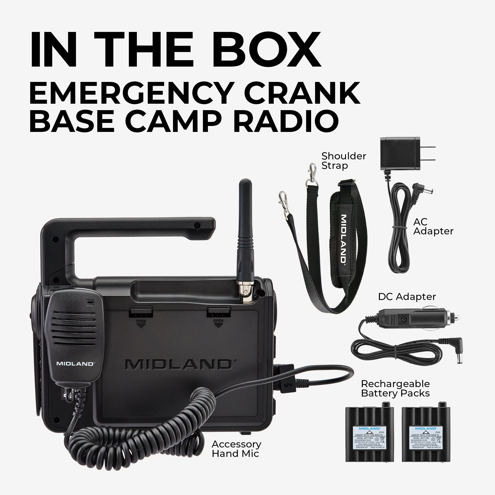 XT511 GMRS Base Camp 22-Channel Two-Way Radio - Long Range Communication for Outdoor Adventures, Camping, Hiking & Emergency Preparedness