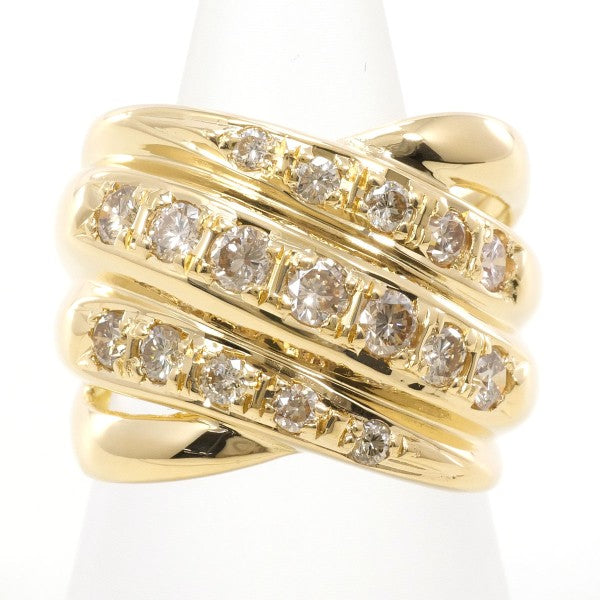 18K Yellow Gold Brown Diamond Ring for Women - Elegant & Unique Engagement, Wedding, Anniversary Jewelry Gift - Perfect for Special Occasions & Everyday Wear