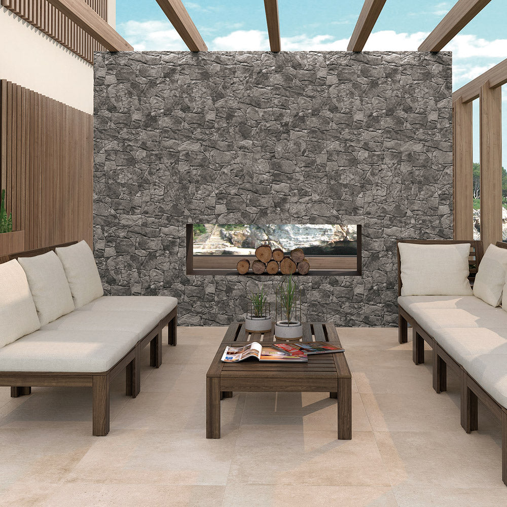 Valais Dark 33x65cm Interlocking Porcelain Wall Tile - Premium Bathroom & Kitchen Backsplash for Modern Homes