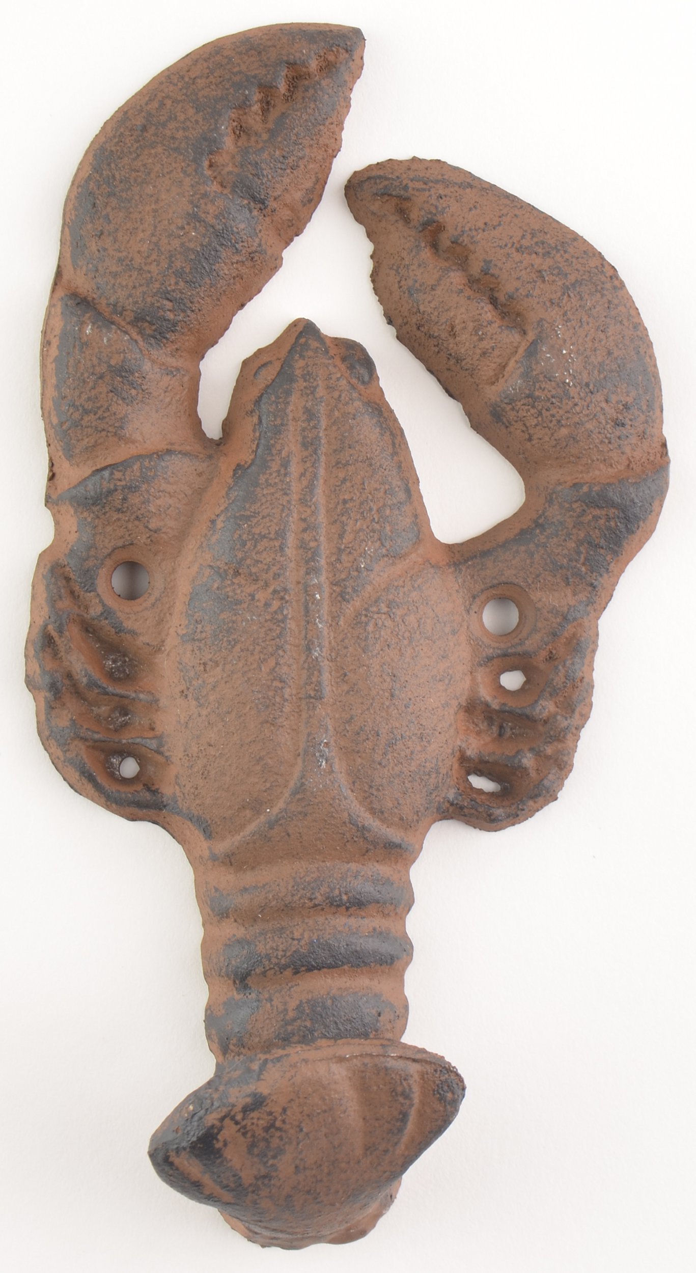 TGL Direct Lobster Design Cast Iron Wall Hook - 5.625 Inch Tall Rustic Decorative Hooks for Kitchen, Bathroom, Entryway & Coat Hanging