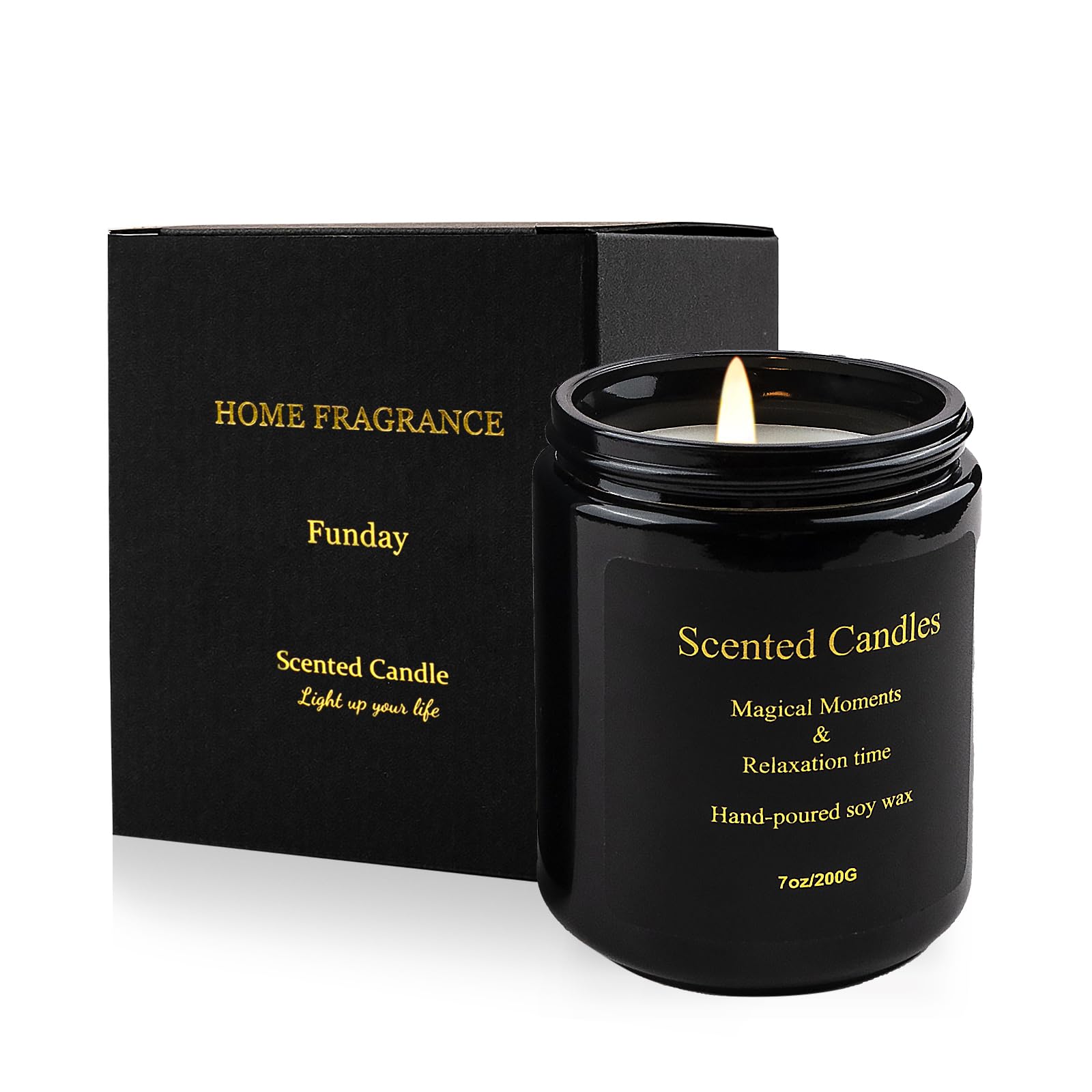 Citronella Scented Soy Candle - 7oz Premium Aromatic Candle for Home, Gifts & Outdoor Use - Long Lasting 40-Hour Burn Time - Natural Mosquito Repellent & Weed Odor Eliminator - Perfect for Patio, Garden, and Indoor Spaces