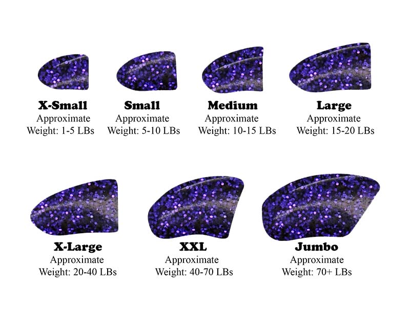 100 Pack Soft Nail Caps for Dog Claws - Violet Glitter Jumbo Size - Protect Floors & Furniture from Scratches - Perfect for Small to Large Dogs - Indoor & Outdoor Use