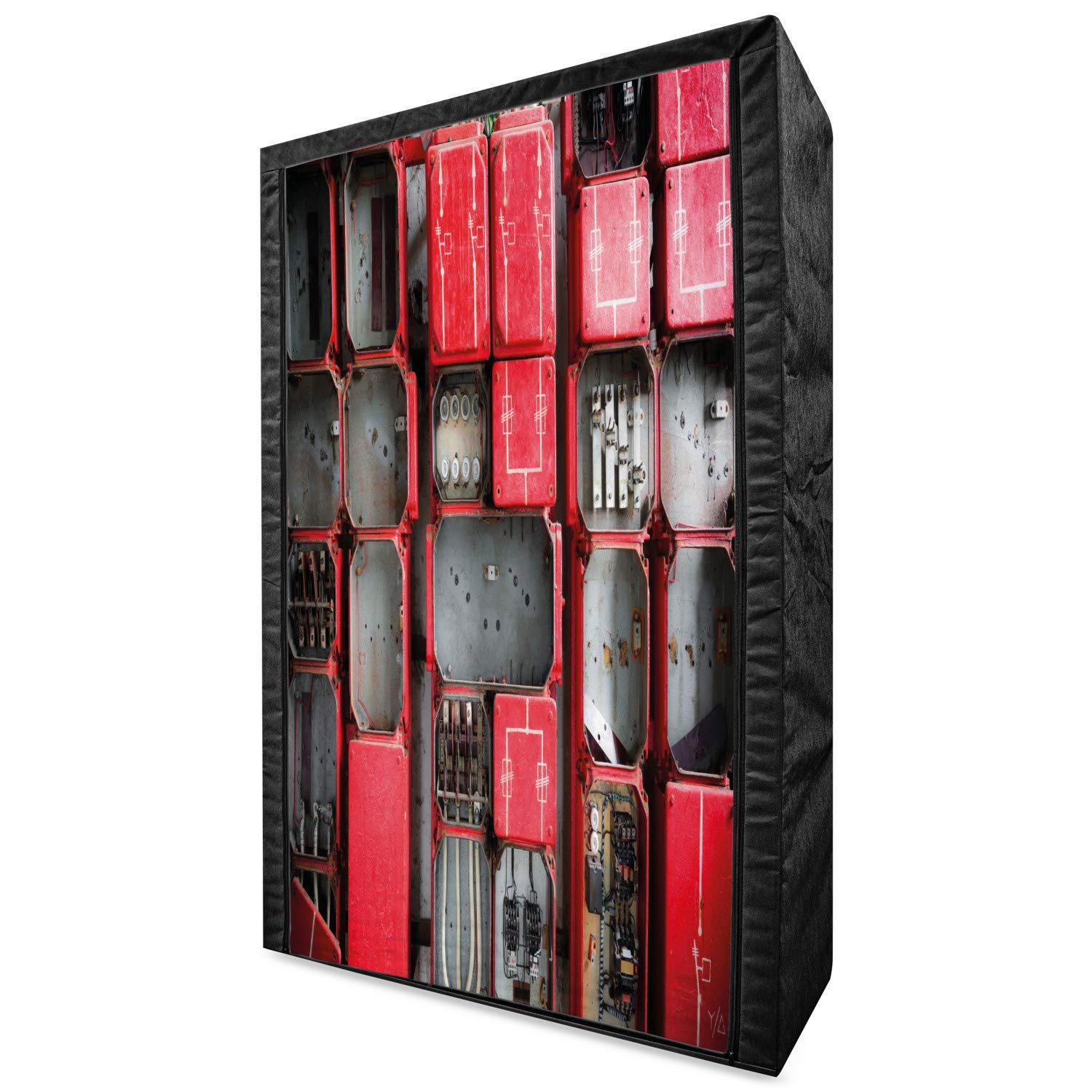 Ambesonne Industrial Portable Fabric Wardrobe - 42.5