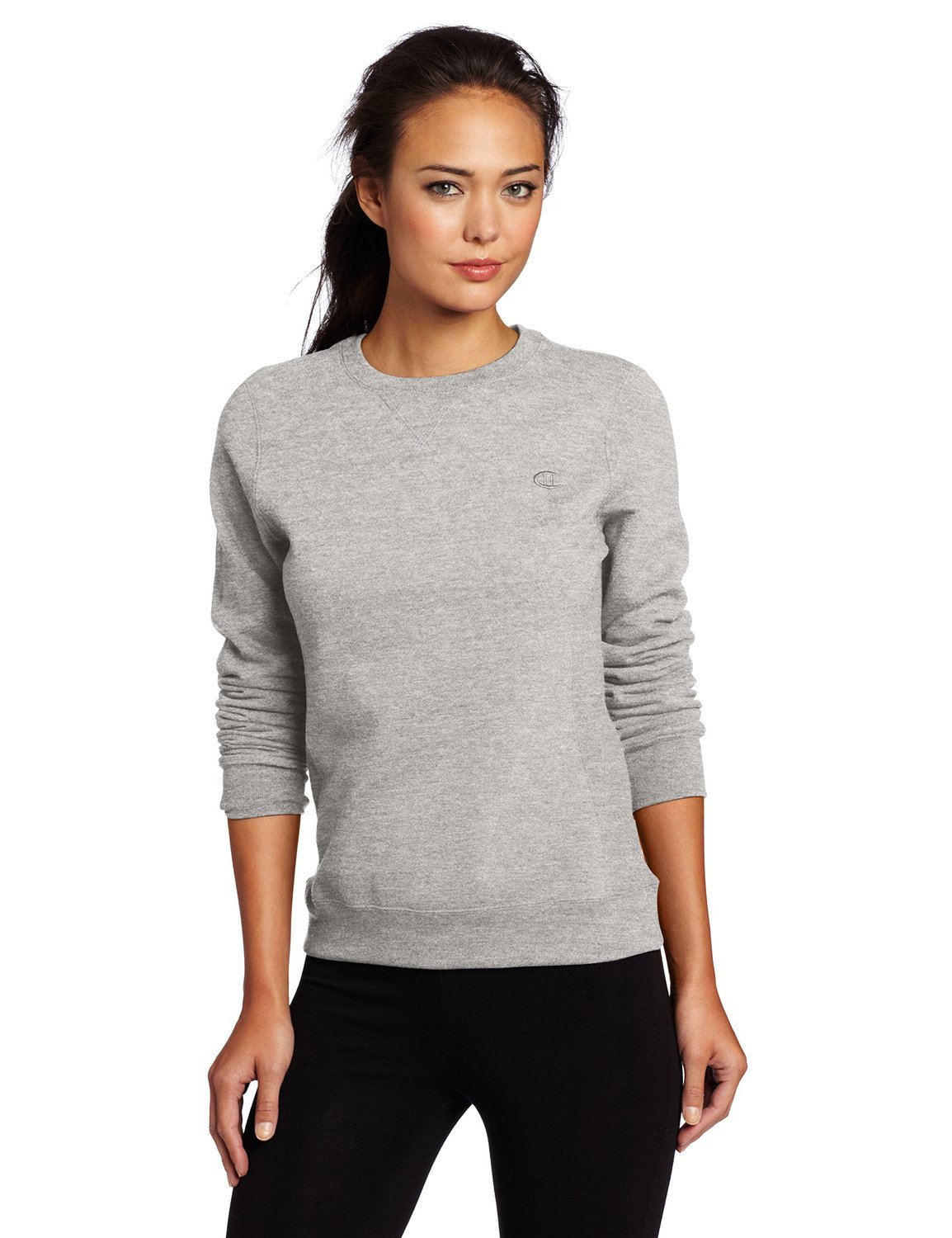 Champion Women's Eco-Friendly Fleece Pullover Sweatshirt - Soft & Warm Casual Wear for Lounge, Workout & Outdoor Activities