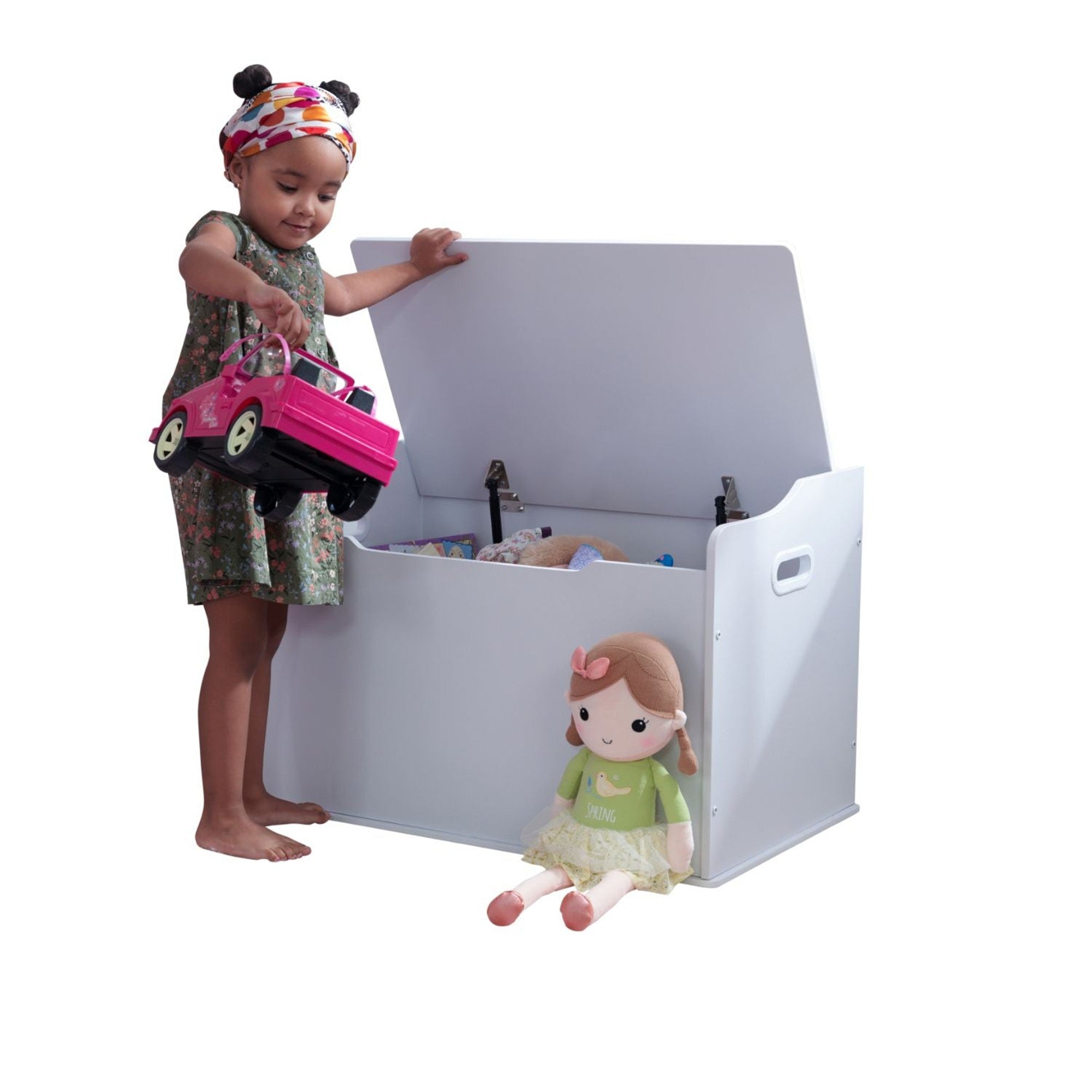 KidKraft Austin Toy Storage Box with Bench Seat - Wooden Kids Toy Organizer for Bedroom, Playroom & Nursery - Sturdy & Spacious Toy Chest for Boys & Girls