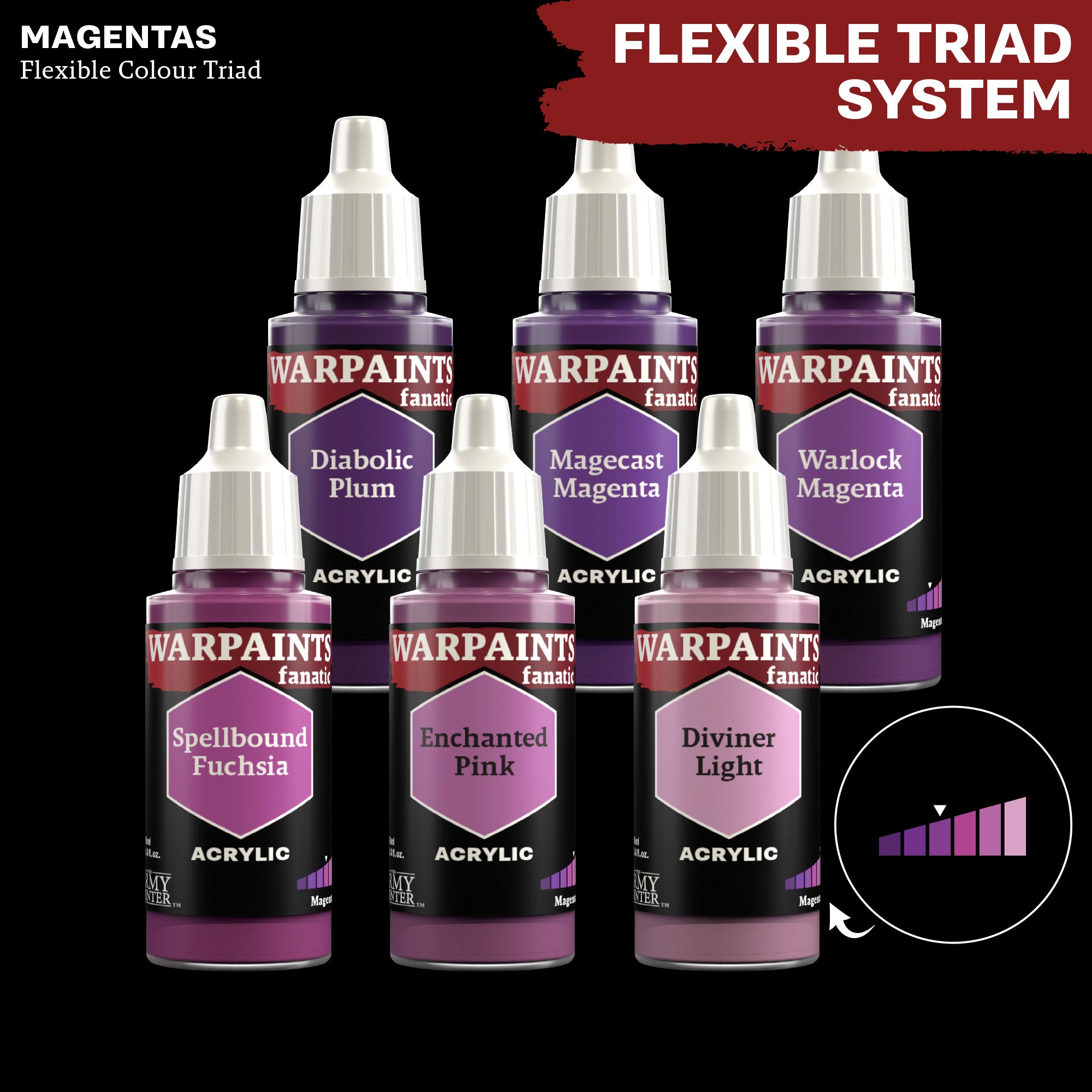 Warpaints Fanatic: Warlock Magenta - High-Pigment Fantasy Face Paint for Cosplay, Halloween & Theater Makeup - Perfect for Costume Parties & LARP Events